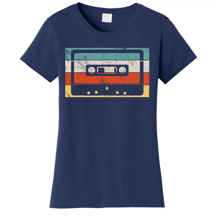 80s 90s Music Cassette Tape Retro Women's T-Shirt