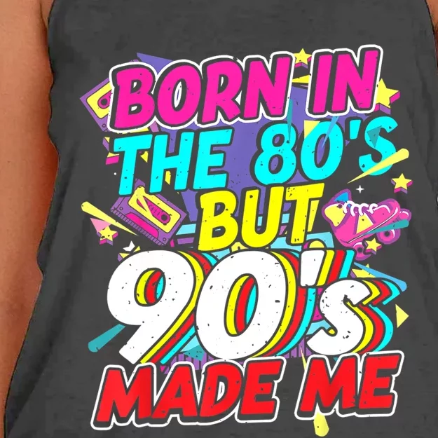 80s 90s Outfit Party Theme Party Costume For And Women Women's Knotted Racerback Tank