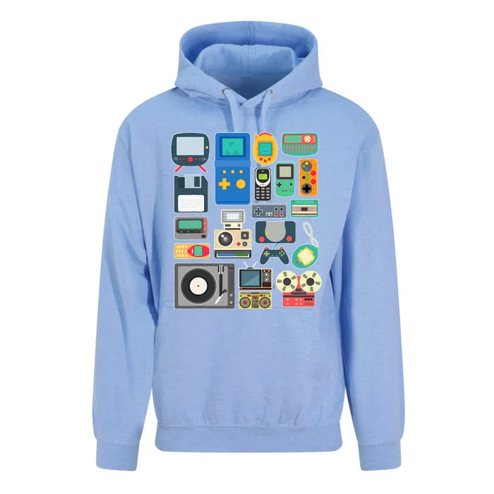 80s 90s Video Game Retro Vintage Arcade Unisex Surf Hoodie