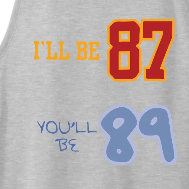 87 And 1989 Ladies Tri-Blend Wicking Tank