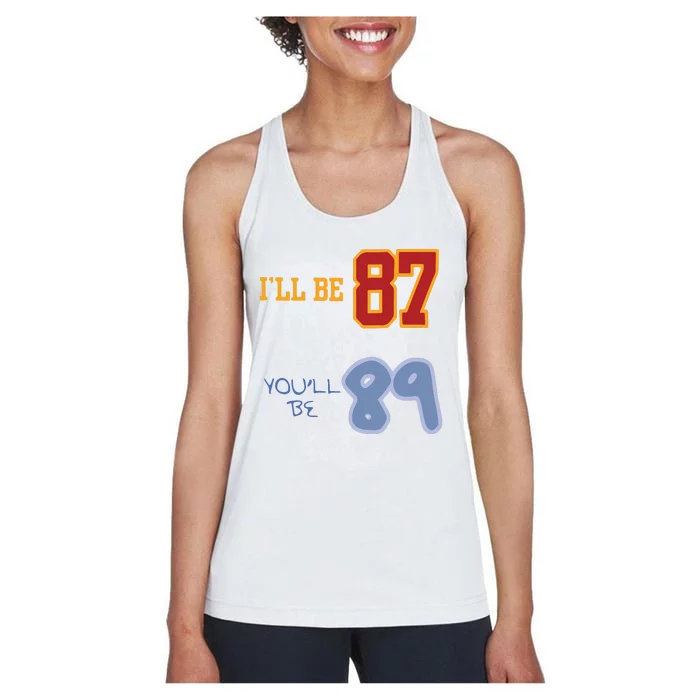 87 And 1989 Women's Racerback Tank