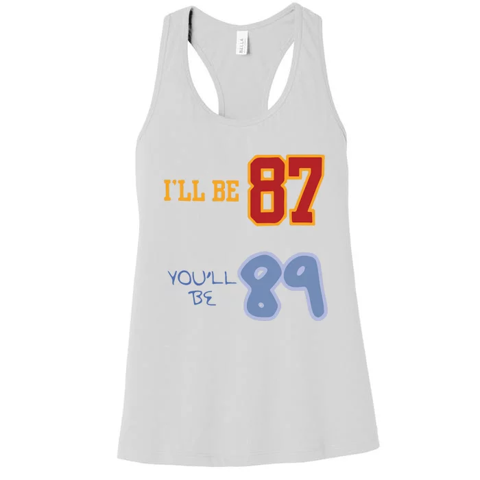 87 And 1989 Women's Racerback Tank