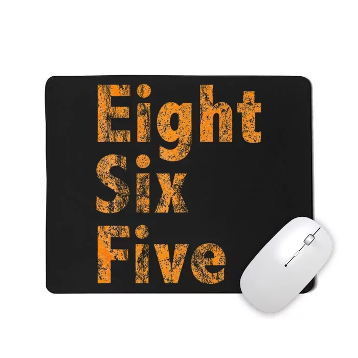 865 Area Code Tennessee Knoxville Eight Six Five Fan Mousepad