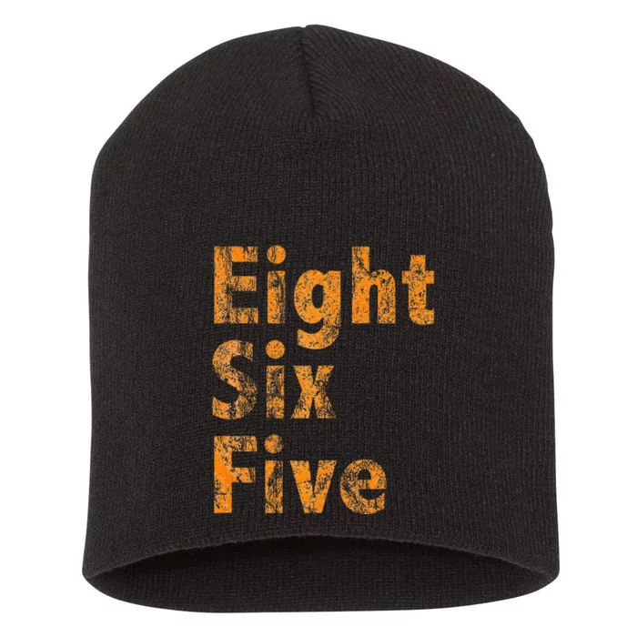 865 Area Code Tennessee Knoxville Eight Six Five Fan Short Acrylic Beanie