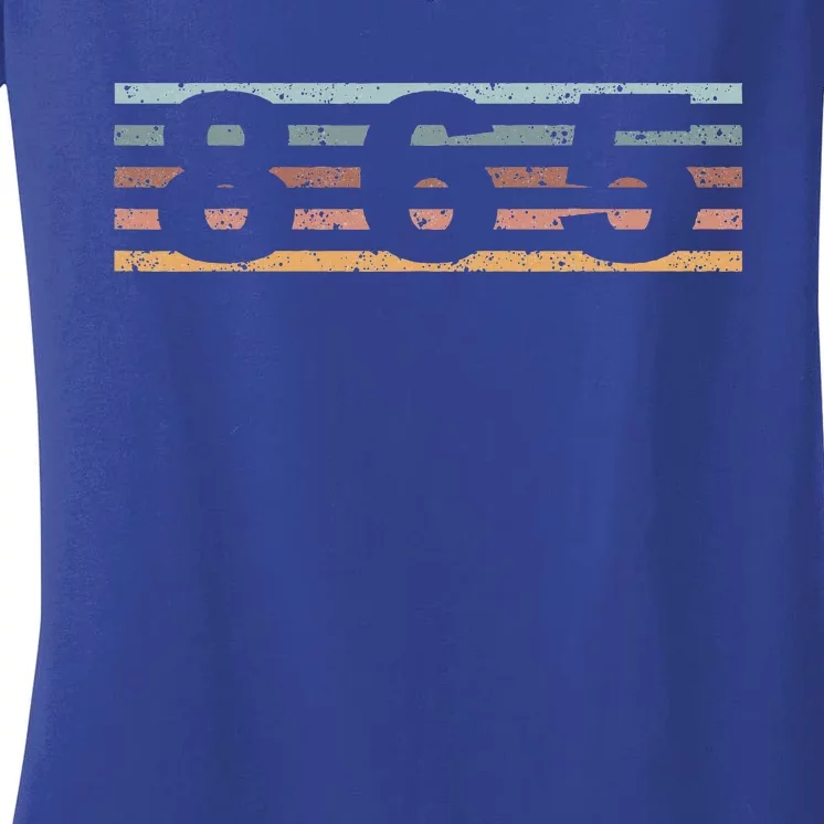 865 Area Code Retro Tennessee Knoxville Women's V-Neck T-Shirt