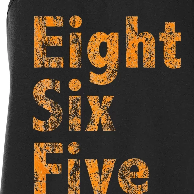 865 Area Code Tennessee Knoxville Eight Six Five Fan Women's Racerback Tank