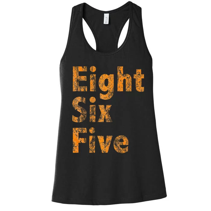 865 Area Code Tennessee Knoxville Eight Six Five Fan Women's Racerback Tank