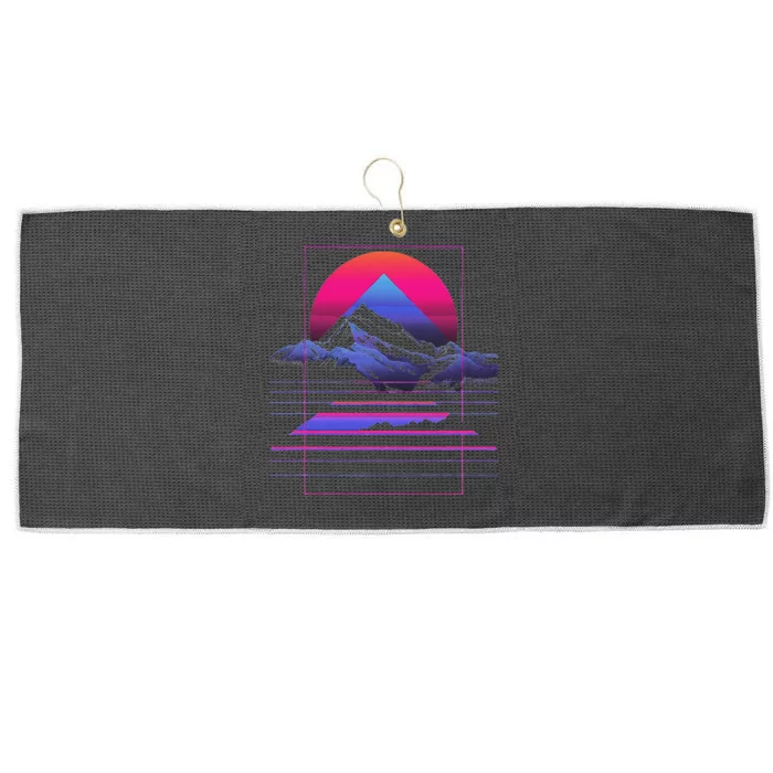 80s Aesthetic Cool Large Microfiber Waffle Golf Towel