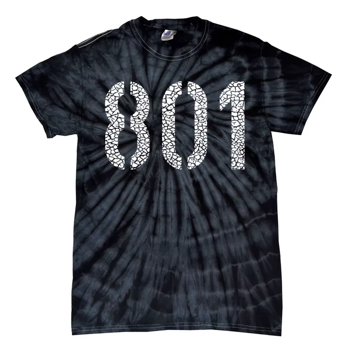 801 Area Code Salt Lake City Tie-Dye T-Shirt