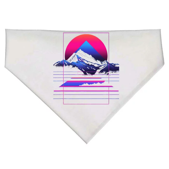 80s Aesthetic Cool Graphic S 6xl Graphic USA-Made Doggie Bandana