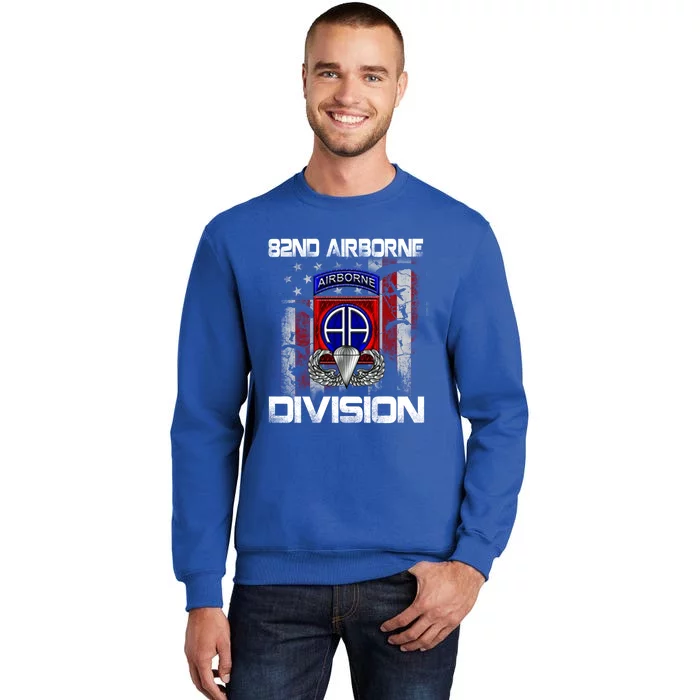 82nd Airborne Division Paratrooper Veteran Us Flag Vintage Gift Sweatshirt