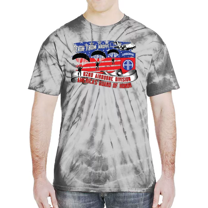 82nd Airborne Division Paratrooper Veteran Fort Bragg Gifts Tie-Dye T-Shirt