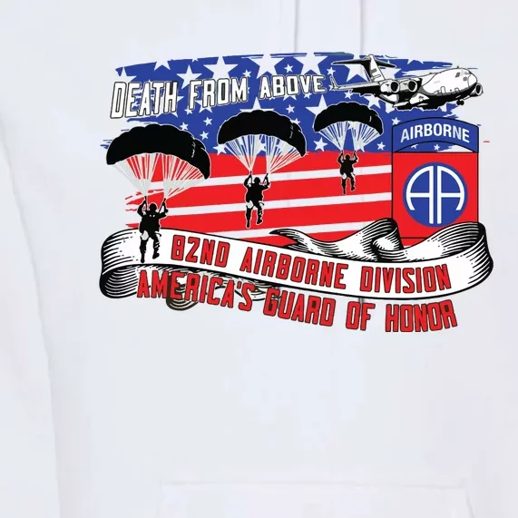 82nd Airborne Division Paratrooper Veteran Fort Bragg Gifts Premium Hoodie