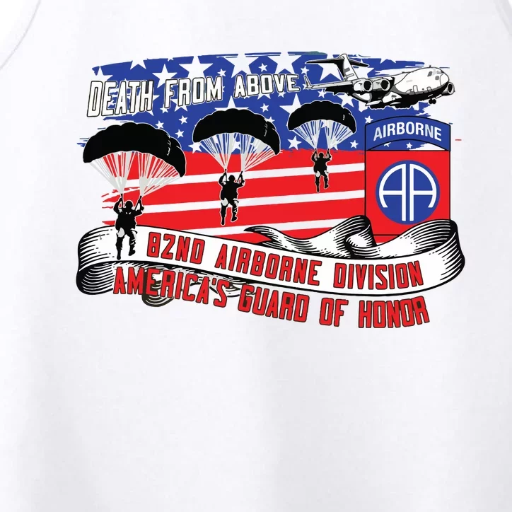 82nd Airborne Division Paratrooper Veteran Fort Bragg Gifts Performance Tank