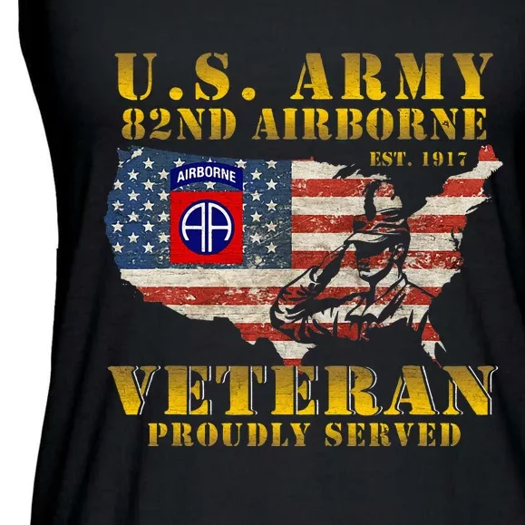 82nd Airborne Division Death From Above Fort Bragg Ladies Essential Flowy Tank