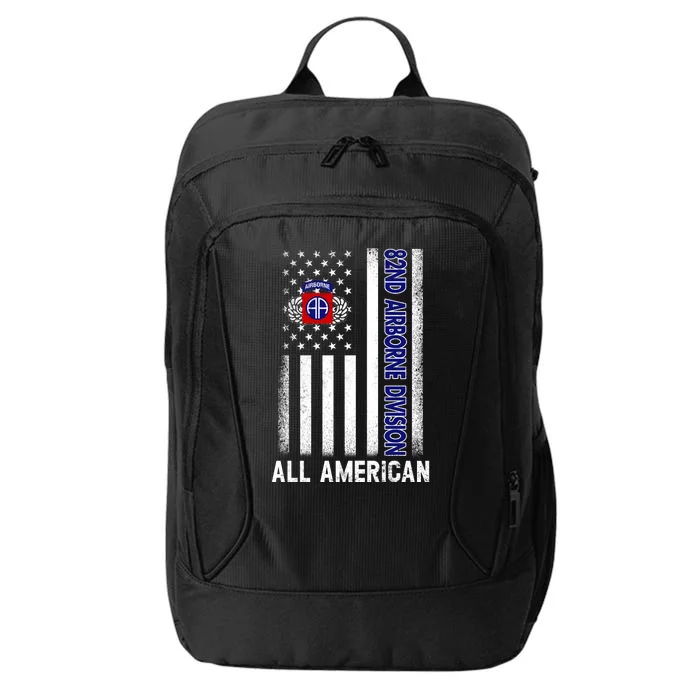 82nd Airborne Division American Flag Vintage Fathers Day City Backpack