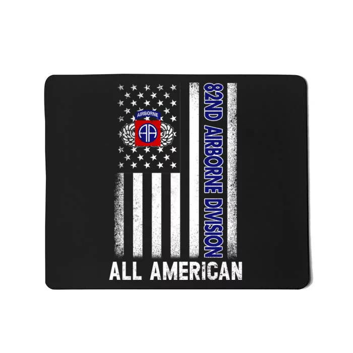 82nd Airborne Division American Flag Vintage Fathers Day Mousepad