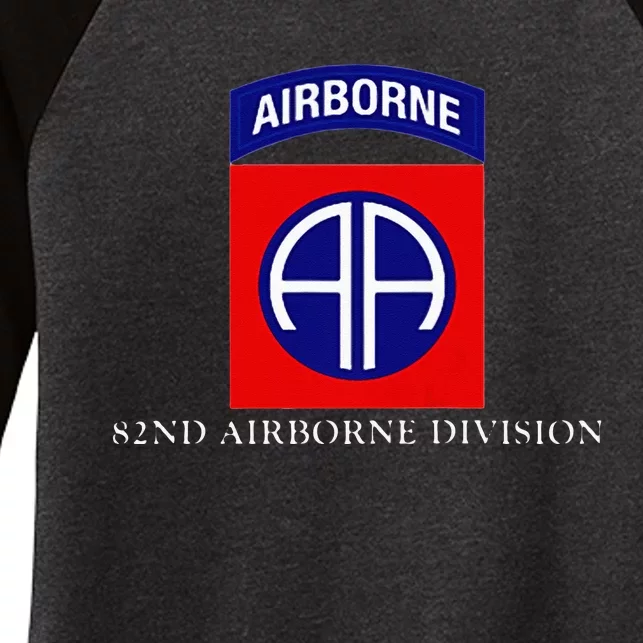 82nd Airborne Division Women's Tri-Blend 3/4-Sleeve Raglan Shirt