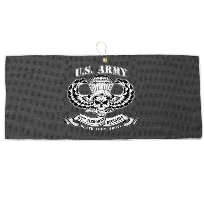 82nd Airborne Division Paratrooper Veteran Fort Bragg Gifts Large Microfiber Waffle Golf Towel