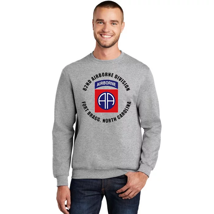 82nd Airborne Division Fort Bragg North Carolina Veteran Tall Sweatshirt