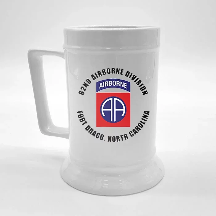 82nd Airborne Division Fort Bragg North Carolina Veteran Front & Back Beer Stein