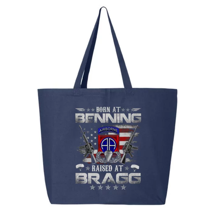 82nd Airborne Division Born At Ft Benning Raised Fort Bragg 25L Jumbo Tote