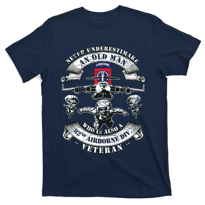 82nd Airborne Division Paratrooper Fort Bragg Veteran Gifts T-Shirt