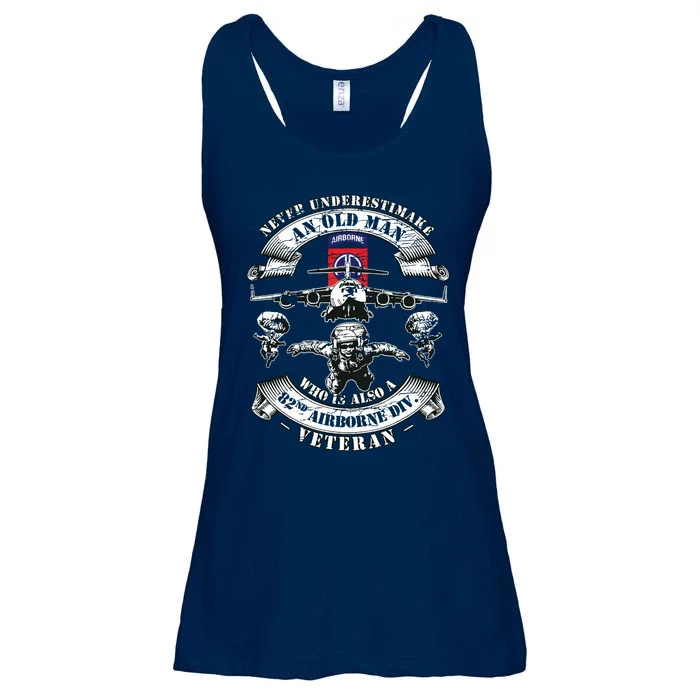 82nd Airborne Division Paratrooper Fort Bragg Veteran Gifts Ladies Essential Flowy Tank