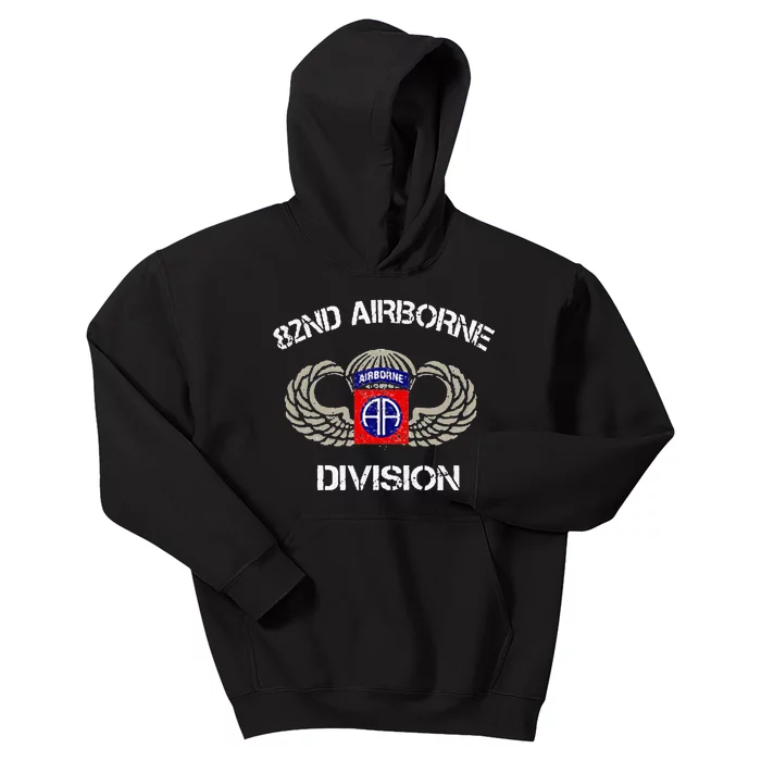 82nd Airborne Division Veteran Kids Hoodie