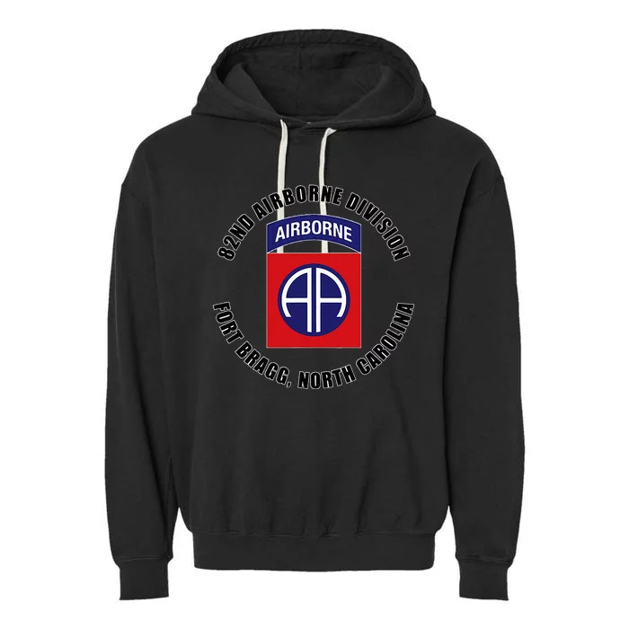 82nd Airborne Division Fort Bragg North Carolina Emblem Vet Garment-Dyed Fleece Hoodie