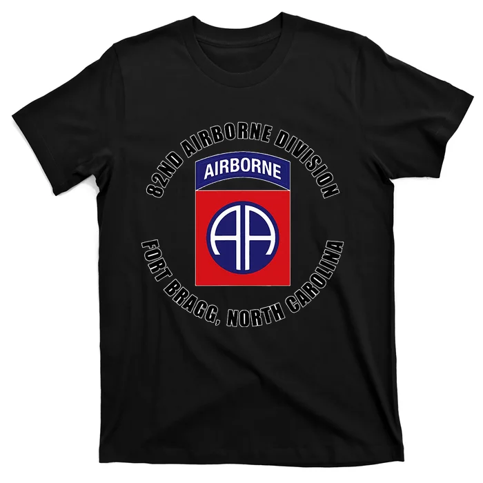 82nd Airborne Division Fort Bragg North Carolina Emblem Vet T-Shirt