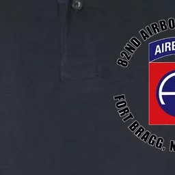 82nd Airborne Division Fort Bragg North Carolina Emblem Vet Softstyle Adult Sport Polo