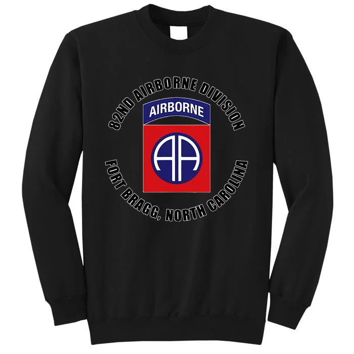 82nd Airborne Division Fort Bragg North Carolina Emblem Vet Tall Sweatshirt