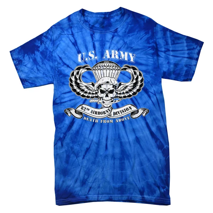 82nd Airborne Division Paratrooper Veteran Fort Bragg Tie-Dye T-Shirt