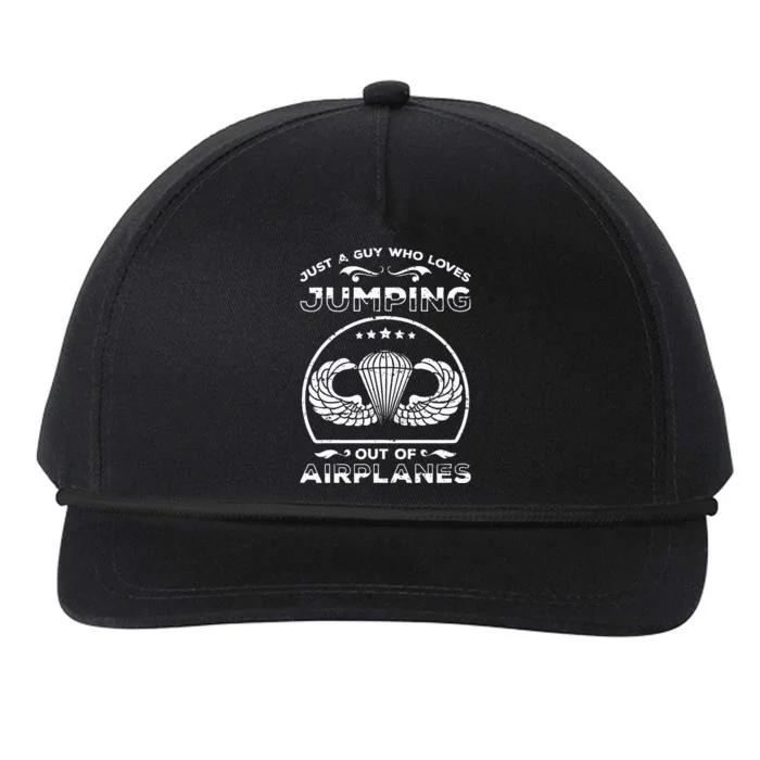 82nd Airborne For Jump Wings Paratrooper Snapback Five-Panel Rope Hat