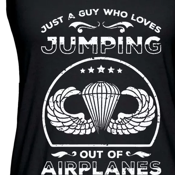 82nd Airborne For Jump Wings Paratrooper Ladies Essential Flowy Tank