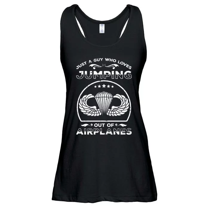 82nd Airborne For Jump Wings Paratrooper Ladies Essential Flowy Tank