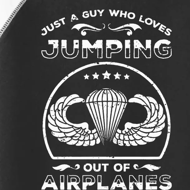 82nd Airborne For Jump Wings Paratrooper Toddler Fine Jersey T-Shirt