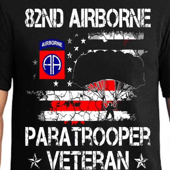 82nd Airborne Paratrooper Veteran Flag Veterans Day Pajama Set