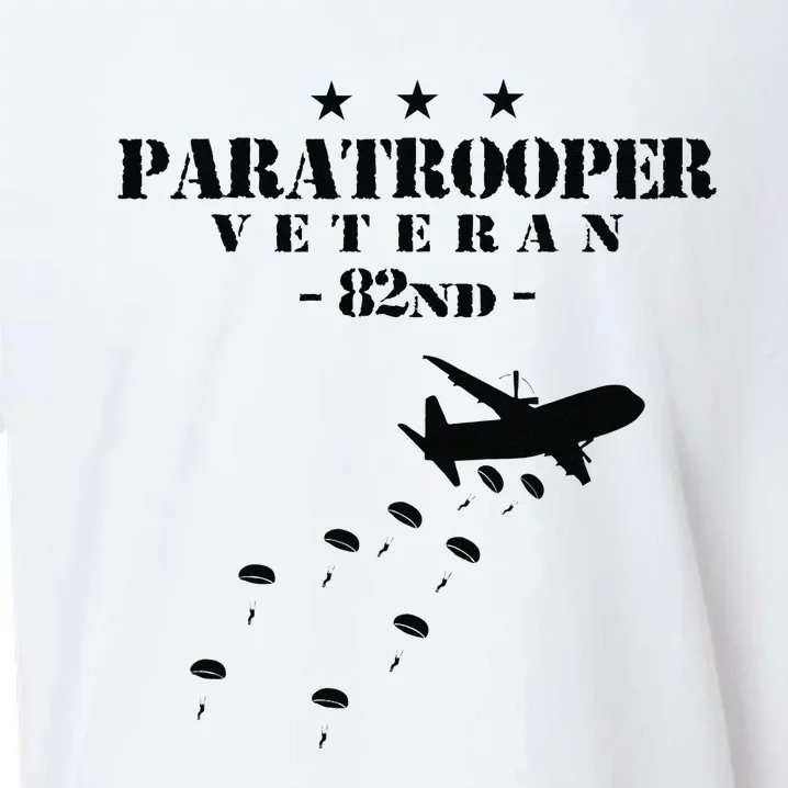 82nd Airborne Veteran Paratrooper Sueded Cloud Jersey T-Shirt