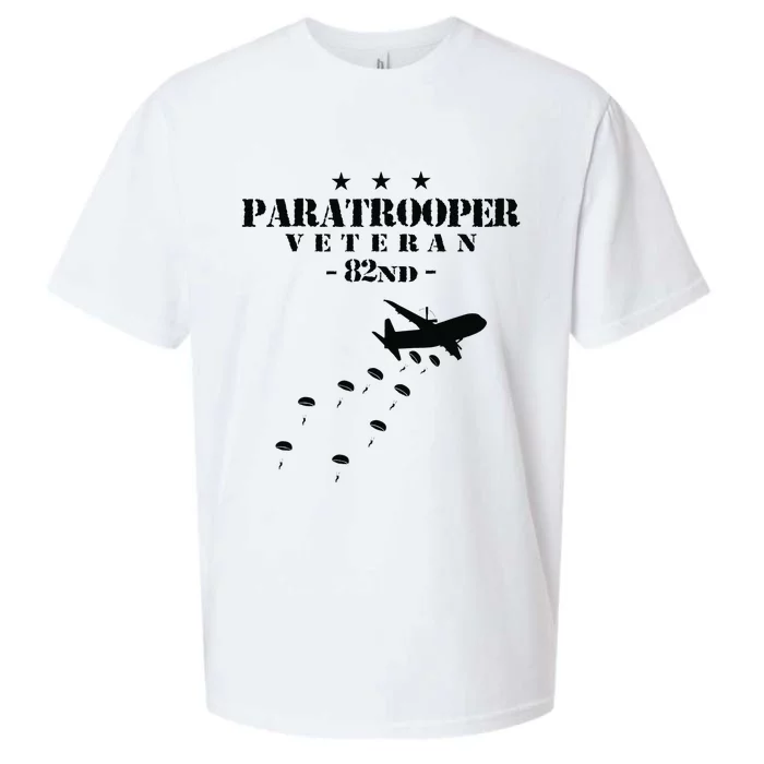 82nd Airborne Veteran Paratrooper Sueded Cloud Jersey T-Shirt