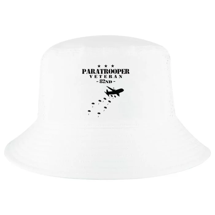 82nd Airborne Veteran Paratrooper Cool Comfort Performance Bucket Hat