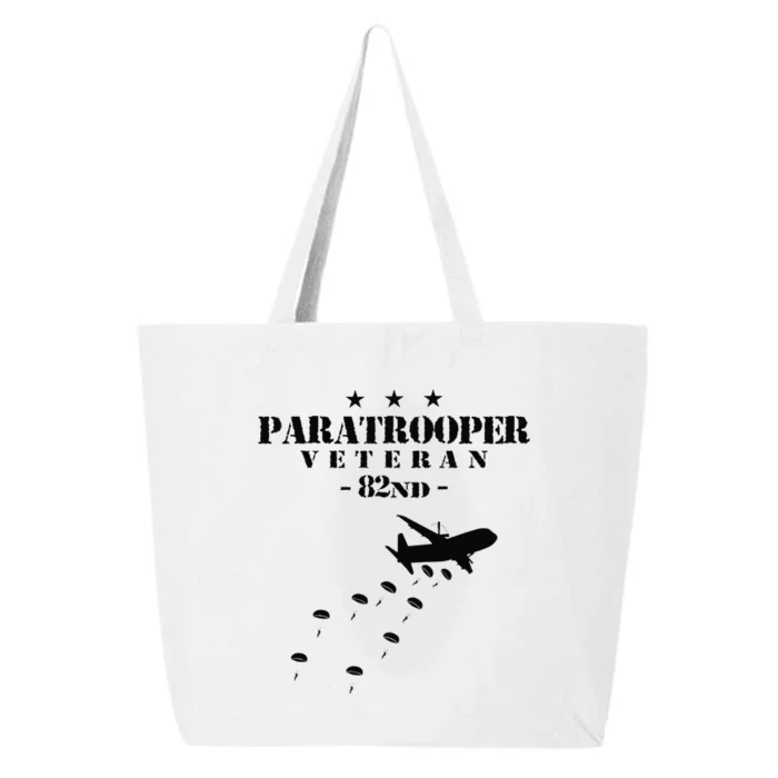 82nd Airborne Veteran Paratrooper 25L Jumbo Tote