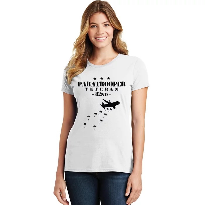 82nd Airborne Veteran Paratrooper Women's T-Shirt