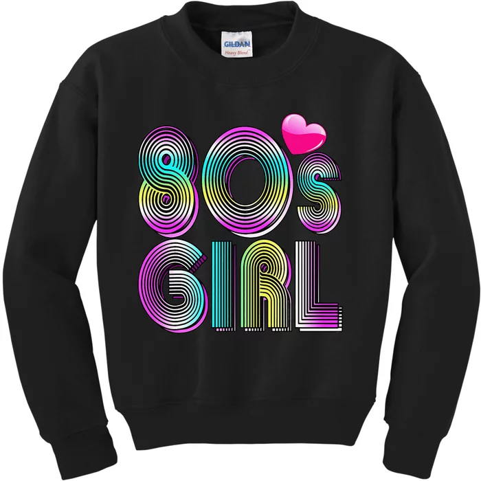 80's Birthday 1980's Birthday Retro Vintage 80's Kids Sweatshirt