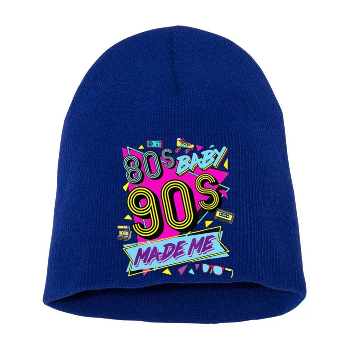 80S Baby 1990s 90S Made Me Retro 1980s Short Acrylic Beanie