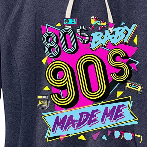 80S Baby 1990s 90S Made Me Retro 1980s Women's Fleece Hoodie