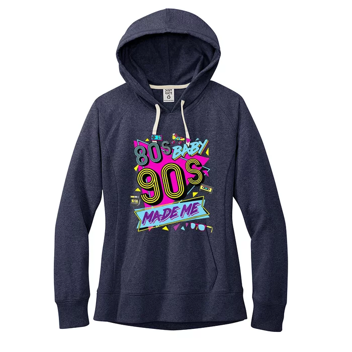 80S Baby 1990s 90S Made Me Retro 1980s Women's Fleece Hoodie