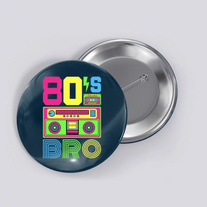 80s Bro 1980s Fashion 80 Theme Party Outfit Eighties Costume Button