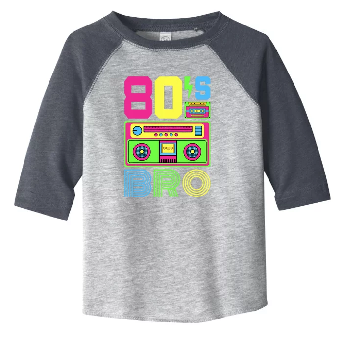 80s Bro 1980s Fashion 80 Theme Party Outfit Eighties Costume Toddler Fine Jersey T-Shirt